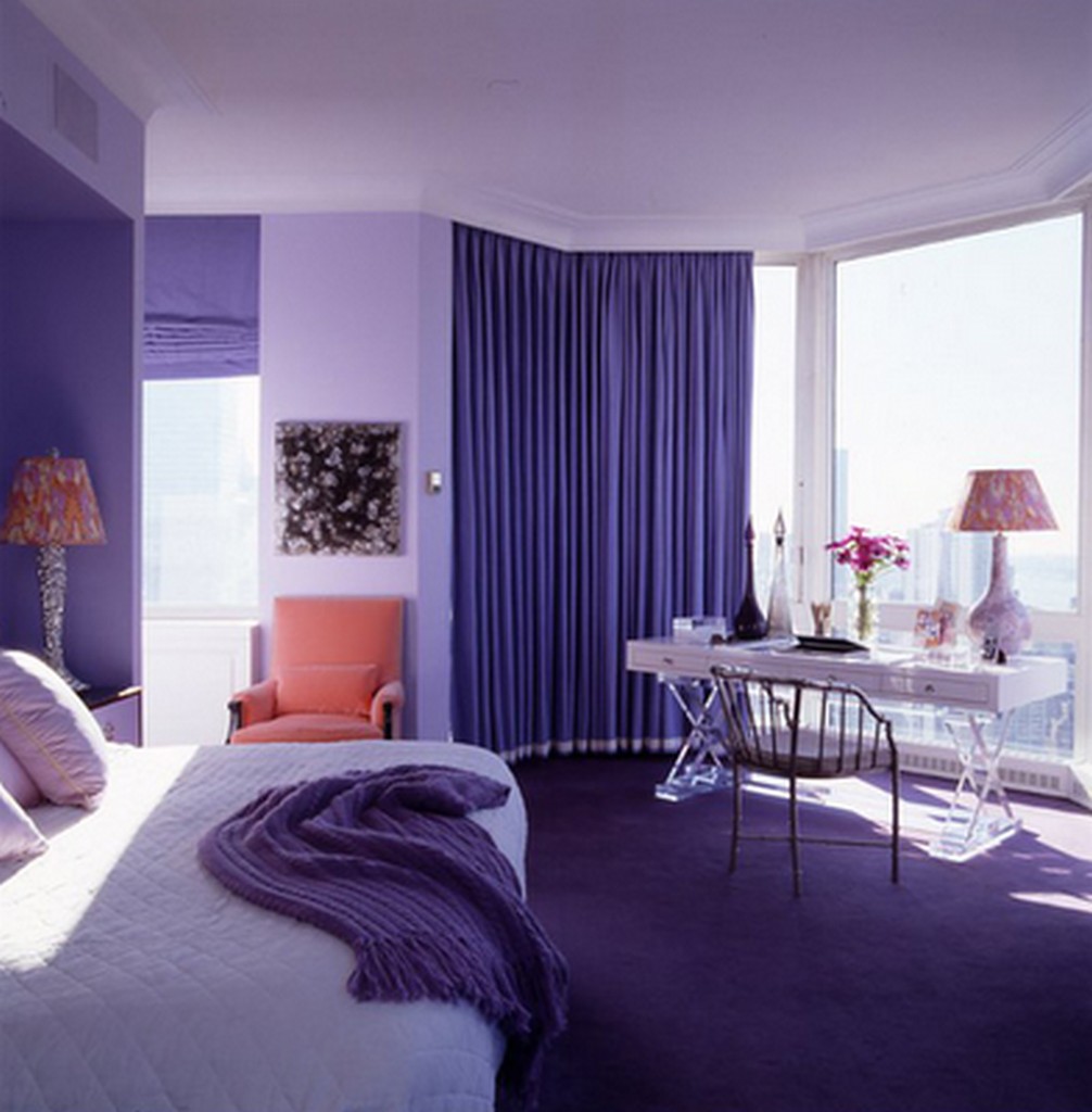 modern bedrooms, modern minimal bedrooms in purpple | KMP Furniture ...