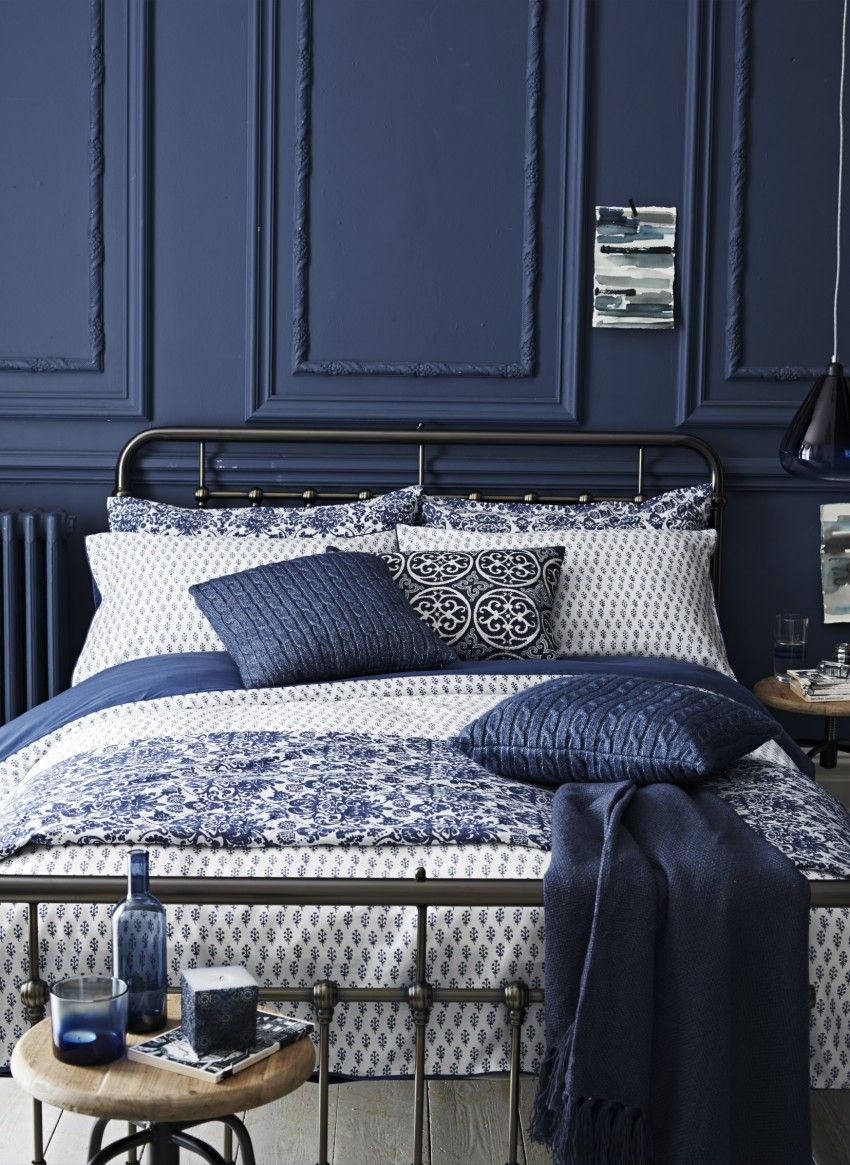 Indigo bedroom