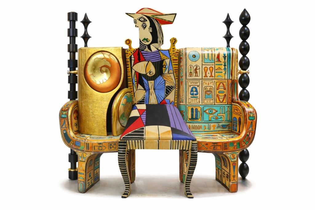 Sculptural seating seating design created by KMP